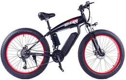 Fangfang Electric Bike Fangfang Electric Bikes, 26 inch Electric Snowfield Bikes, 48V / 13A Fat tire Off-road Bicycle absorber Cycling Bike Outdoor, E-Bike (Color : Red)