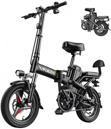 Fangfang Bike Fangfang Electric Bikes, 350W 14 Inch Fat Tire Electric Bicycle Mountain Beach Snow Bike For Adults, Aluminum Electric Scooter Gear E-Bike With Removable 48V25A Lithium Battery, E-Bike (Size : 25AH)