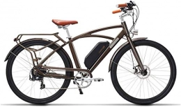 Fangfang Electric Bike Fangfang Electric Bikes, Adult 26-inch / 700CC Retro electric bike with removable 48V 13Ah 400W dustproof and waterproof lithium battery, transmission, Highway Travel bike, E-Bike (Size : 26 inches)