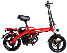 Fangfang Electric Bike Fangfang Electric Bikes, Adult Folding Electric Bikes Comfort Bicycles Hybrid Recumbent / Road Bikes 14 Inch, The highest 28 Ah Lithium Battery, High Carbon Steel, Disc Brake For Adults, Men Women, E-Bike