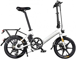 Fangfang Bike Fangfang Electric Bikes, Adults Folding Electric Bike, 6 Speed 250W Motor 16 Inch Aluminum Alloy Frame City Travel E-Bike Dual Disc Brakes 36V Lithium Battery with Rear Seat, E-Bike