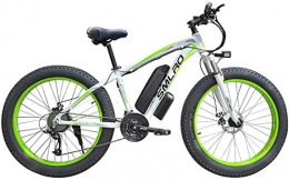 Fangfang Bike Fangfang Electric Bikes, Electric Bicycle Aluminum Alloy Lithium Battery Beach Snowmobile Big Wheel Fat Tire Moped Commuter Fitness Exercise, E-Bike (Color : Green)