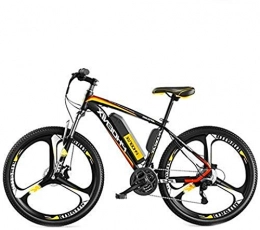 Fangfang Bike Fangfang Electric Bikes, Electric Bikes For Adult, Mens Mountain Bike, High Steel Carbon Ebikes Bicycles All Terrain, 26" 36V 250W Removable Lithium-Ion Battery Bicycle Ebike, E-Bike (Color : Yellow)