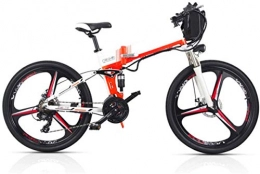 Fangfang Electric Bike Fangfang Electric Bikes, Folding Electric Mountain Bike, 350W Motor 26''Commute Traveling Adult Electric Bicycle 48V Removable Battery Optional Dual Battery Style Up To 180KM Battery Life, E-Bike