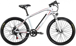 Fangfang Electric Bike Fangfang Electric Bikes, Mountain Electric Bicycle, 26 Inch Adult Travel Electric Bicycle 350W Brushless Motor 48V 10Ah Removable Lithium Battery Front Rear Disc Brake 27 Speed, E-Bike (Color : White)