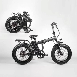 FstNiceTed Bike Fat Bike Foldable Electric Bike, Electric Bike for Adults, 36V 10Ah Black