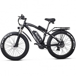 MSHEBK Bike Fat Tire Ebike 48V 17AH Electric Mountain Bike with Rack and Fender, 26 / 4.0 inch Ebike, Electric Bicycle for Adults