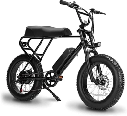 HYPER GOGO Bike Fat Tire Electric Bike 20x4.0 Inch 48V Electric Mountain Bike Shimano 6-Speed E-Bike 3 Riding Modes