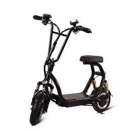 FEZBD Electric Bike Folding Body E-Bike Scooter with 35km Range,Collapsible Frame,48V 250W Rear Engine Electric Bicycle,Mechanical Disc Brakes,2black