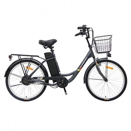 FFF-HAT Electric Bike FFF-HAT Adult Electric Bike, 24’’ Portable Lithium Battery Detachable Bicycle, Multiple Colors Available (36V10.4Ah350W)