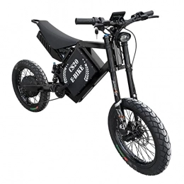 FGMGFTG Bike FGMGFTG Electric bike electric motorcycle Most powerful 72v 5000w ebike with Electric Mountain Bike (Color : Black)