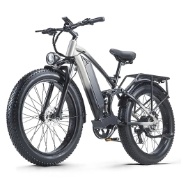 Ficyacto Bike Ficyacto Electric Bike for Adults Fat Tire Ebike 26“ Electric Mountain Bike with 48V17.5AH Removable Battery, Dual Disc Brake, 8 Speed Gears