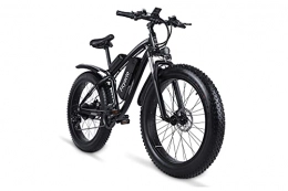 Ficyacto Fat Tire Electric Bike 26IN Mountain Bike Ebike 1000W With 48V 17AH Battery,LCD Display,Shimano 21 Speed