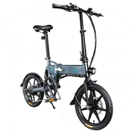 1Life Electric Bike FIIDO D2 Variable Speed Electric Bike Aluminum Alloy Folding Bicycle 250W High Power E-Bike with 16" Wheels (Gray)