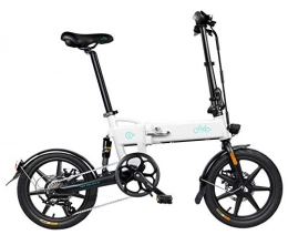 Fiido  FIIDO D2S E-bike 16-inch Tires Folding Electric Bike 250W Watt Motor 6 Speeds Shift Electric Bike (WHITE)
