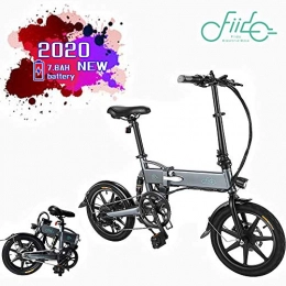 Fiido Electric Bike FIIDO D2s Foldable Electric Bike Aluminum 16 Inch Electric Bike for Adults 6 speed E-Bike with 36V 7.8AH Built-in Lithium Battery, 250W Brushless Motor (Dark gray-D2S)