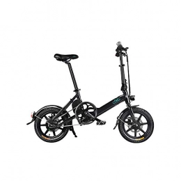 Fiido Bike FIIDO D3 Folding Electric Bike for Adults, Adjustable Lightweight Magnesium Alloy Frame Foldable E-Bike with LCD Screen, 250W Motor, 36V 7.8Ah Battery, 25KM / h (Black)