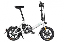 Fiido Bike FIIDO D3 Folding Electric Bike for Adults, Adjustable Lightweight Magnesium Alloy Frame Foldable E-Bike with LCD Screen, 250W Motor, 36V 7.8Ah Battery, 25KM / h (White)