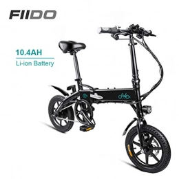 Fiido Electric Bike FIIDO Electric Bicycle, Folding Electric Bikes with 250W 36V 14inch, 7.8AH / 10.4 AH Lithium-Ion Battery E Bike for Outdoor Cycling Travel Work Out and Commuting