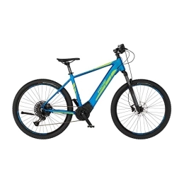  Electric Bike Fischer E-Bike Montis 6.0i MTB Mountain Bike Electric Bicycle for Men and Women RH 46 cm Middle Motor 90 Nm 36 V Battery in Frame, Blue Matt, 46 cm - 504 Wh