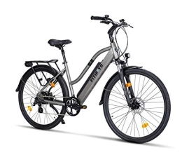Fitifito Electric Bike Fitifito CT28 Inch Electric Bicycle City Bike E-Bike Pedelec, 48 V 250 W Cassette Rear Motor, 13 Ah 624 Wh Samsung Battery, 8 Speed Shimano Gears, Front Rear Hyraulic Brakes (Grey)