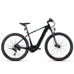 FMOPQ Electric Bike FMOPQ Adult Electric Bike 240W 36V Mid Motor 27.5inch Electric Mountain Bicycle 12.8Ah Li-Ion Battery Electric Cross Country (Color : Black Blue) (Black Red)