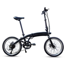 FMOPQ Electric Bike FMOPQ Electric BicycleFolding Electric Bikes250W 20 Mph E Bikes 36V 7.8AH Lithium Battery Electric Bicycle 20 Inch Ultralight Variable Speed Electric Bicycle (Color : Black)