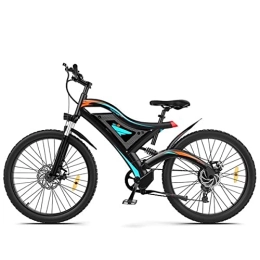 FMOPQ Electric Bike FMOPQ Electric BikePowerful for Cycling Enthusiasts 26" 500W Electric Bike Fat Tire P7 48V 15AH Removable Lithium Battery for Adults