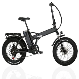 FMOPQ Bike FMOPQ Foldable Electric Bike 1000W Motor 20 inch Fat Tire Electric Mountain Bicycle 48V Lithium Battery Snow E Bike (Color : Black Size : A)