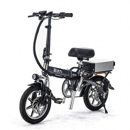 FNCUR Electric Bike FNCUR Folding Electric Bicycle Adult Lithium Battery New Small Battery Car 48V Mini Electric Bicycle Life 80-100 Km Travel Bicycle (Size : 15AH)
