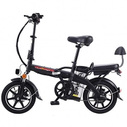 YXZNB Electric Bike Foldable Electric Bicycle, with 350W Motor, Maximum Speed 20Km / H 48V / 20A Battery, Suitable for Youth And Adult Fitness City Commuting, Black