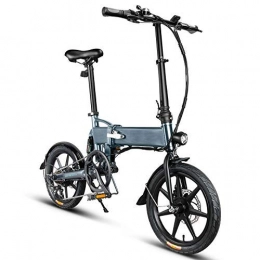 WEIZI Electric Bike Foldable electric bike 16-inch aluminum alloy portable bike three-speed electric auxiliary shift and 6-speed mechanical shift 250 W motor 25 km h and 36 V 8 Ah lithium-ion battery