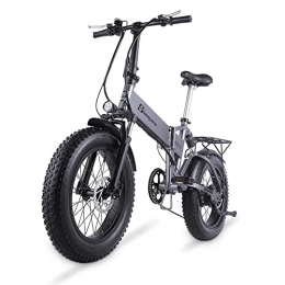 HFRYPShop Electric Bike Foldable Electric Bike for Adult Men Women, 20" 48V 500W 13Ah Removable Lithium-Ion Battery 45KM Range Dual Disc Brakes, Dual Shock Absorption [CZ Stock