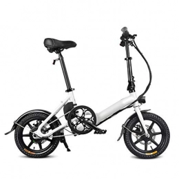 RVTYR Bike Folding Bike, Adults Folding Electric Bikes Foldable Exercise Bicycle with Front LED Light Safe Adjustable Height Double Disc Brake Portable 25KM / H for Cycling Sports Traveling Gifts folding bikes for