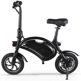 electric bicycle Bike Folding Compact Electric Scooter 350W 12 Inch City Electric Bike Urban Commuter (With GPS), Black