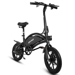 LONTEMS Bike Folding Electric Bicycle, 14 inch Portable Adults E-bike, Electric Bike with Pedal Assist, 3 Riding Modes, Height Adjustable, Compact Portable, Unisex Adult, IENYRID B2
