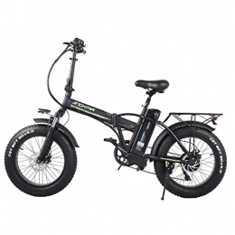 Zgsalvation Bike Folding Electric Bicycle E-Bike, 48V 500W Adult Electric Bikes 20 Inch Mountain Bike, Shock Absorber Professional 7-Speed with Light