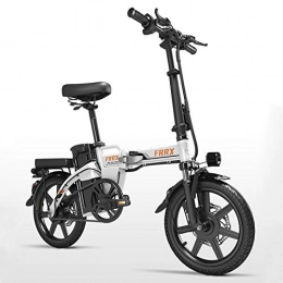 XIANGDONG Bike Folding electric bicycle Folding Electric Bike 14-inch Folding Scooter, 250W Watt 6-speed Shock-absorbing Electric Bike, With LED Lights And High-definition Display Lithium Battery 48V8AH, Suitable Fo
