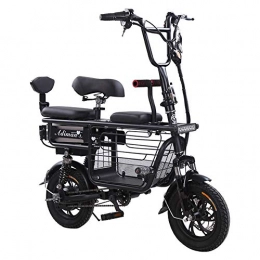 Wheel-hy Electric Bike Folding Electric Bike 12" E-bike with 48V 20Ah Removable Lithium Battery for Adults Women