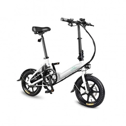 WXJWPZ Bike Folding Electric Bike 14 Inch Bicycle Moped E-Bike 250W Brushless Motor 36V 7.8AH Electric Bike, White