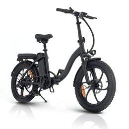 Folding Electric Bike, 20 inch E-bike with Pedal Assist, 3 Riding Modes Electric Bicycle with 48V 10AH Removeable Battery, 250W Electric Bike for Adults, Shimano 7 Speed