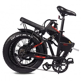 WHBSZCDH Bike Folding Electric Bike Ebike, 20” Electric Mountain Bike, 48V 13.6AH Removable Battery 750W Motor, Maximum Load of 150 kg, Suitable for Men and Women