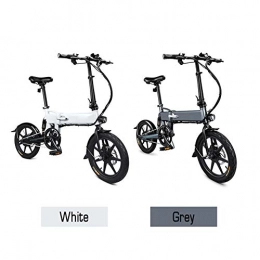 LIU Electric Bike Folding Electric Bike Ebike with 250W Hub Motor, LED Headlight, 16 Inch Wheels, 36V / 7.8Ah Lithium-Ion Battery, Power Assisted Electric Bicycle for Adult, Gray