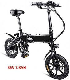 Drohneks Electric Bike Folding Electric Bike for Adult, 250W Brushless Toothed Motor, 36V / 7.8AH Lithium-Ion Battery, 3 Riding Mode, Fashion Ebike Moped for Men Women