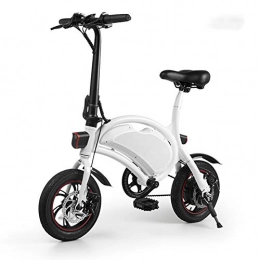 MJYK Electric Bike Folding Electric Bike for Adults 14" Electric Bicycle / Commute Ebike with 250W Motor, 36V 8Ah Battery, for Adult and Teens or Sports Outdoor Cycling Black / White / Red, White