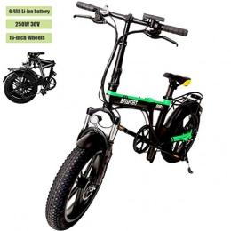 MathRose Bike Folding Electric Bike for Adults, 16" Electric Bicycle / Commute Ebike with 250W Motor, 36V 6.4Ah Battery, Max Speed 25 km / h Load Capacity 110 kg