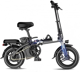 Capacity Electric Bike Folding Electric Bike for Adults, 18-Inch Commute Ebike with 350W Motor, 48V 8Ah Battery, Disc Brake and Five-Fold Shock Absorption, Max Load 250Kg, Mileage 200Km, Mileage 500KM