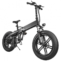 TGHY Bike Folding Electric Bike for Adults 20" Fat Tire Electric Bicycle Pedal Assist Commute Ebike with 500W Motor 36V 10.4Ah Removable Battery 7-Speed Disc Brake Unisex Bicycle