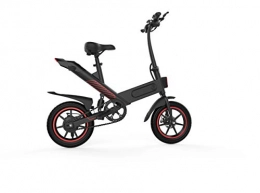 None/Brand Electric Bike Folding Electric Bike for Adults 350w, E-bike 14'' Tires with Removable Lithium Battery 36V 10AH, 3 Working Modes, High Carbon Steel IP54 Waterproof Rating EBike with Double Headlamps and Disc Brake