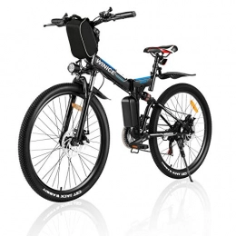 Vivi Electric Bike Folding Electric Bike For Adults, VIVI Folding Electric Mountain Bicycle 26 inch E-bike 250W Motor Professional SHIMANO 21 Speed Gears with Removable36V 8Ah Lithium-Ion Battery